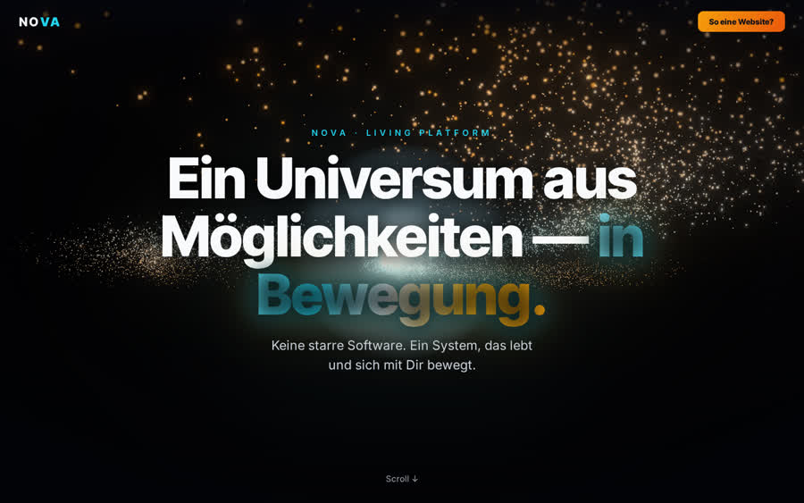 3D-Partikel-Website